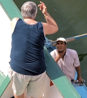 Talking to a Boatman